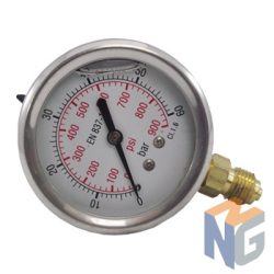 Pressure gauge 1/4" BSP 60 BAR bottom outlet