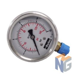 Parker pressure gauge 63mm 10bar bottom outlet